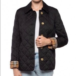 Burberry Diamond Quilted Black Jacket
